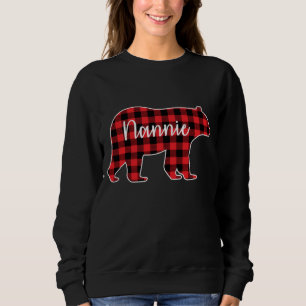Sudadera Nannie Bear Red Plaid Family Matando Navidades Pa