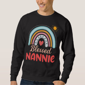 Sudadera Nannie For Grandma Family Rainbow Graphic
