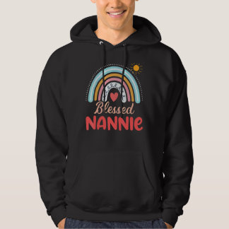 Sudadera Nannie For Grandma Family Rainbow Graphic