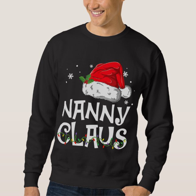 Sudadera Nanny Claus Santa Funny Navidades Pajama Mateo (Anverso)