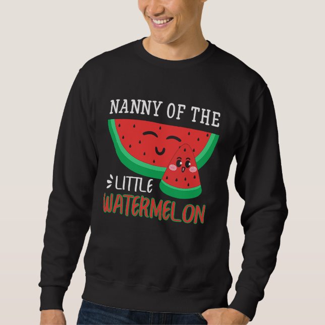 Sudadera Nanny Of The Little Watermelon Melon Family Matchi (Anverso)