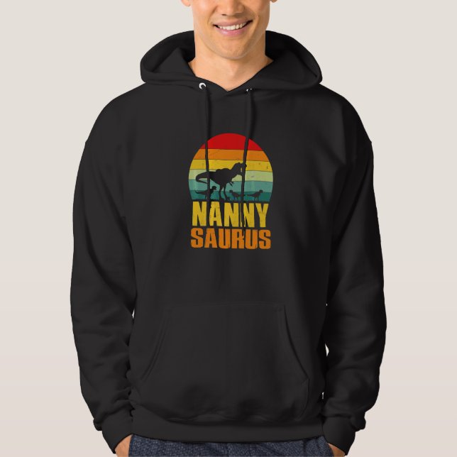 Sudadera Nannysaurus Rex Dinosaur Nanny Saurus Coincidencia (Anverso)