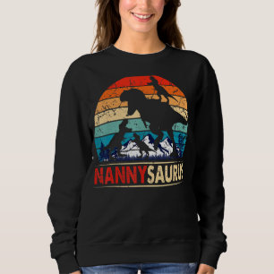 Sudadera Nannysaurus T Rex Nanny Dinosaur 3 Kids Divertida
