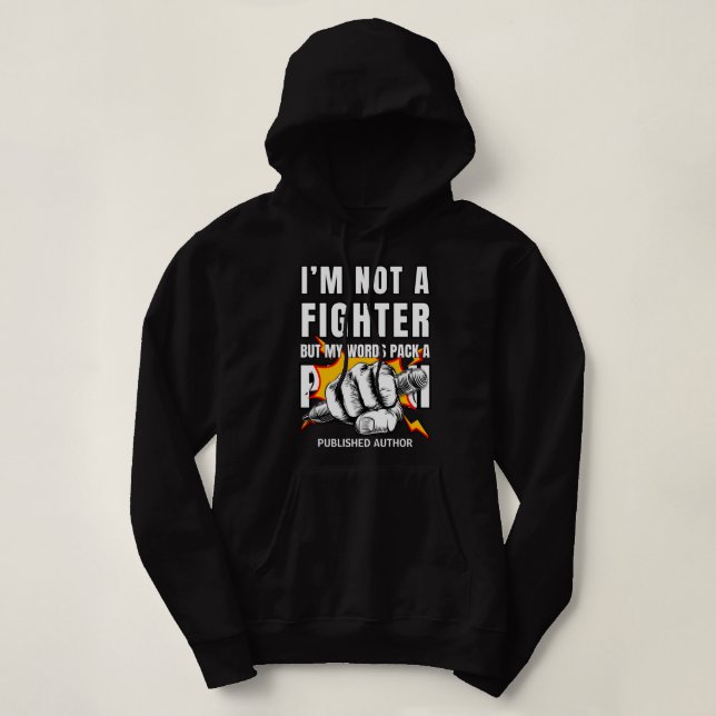 Sudadera NANoWriMo, escritora escritora Y escritora DE COMB (Diseño del anverso)