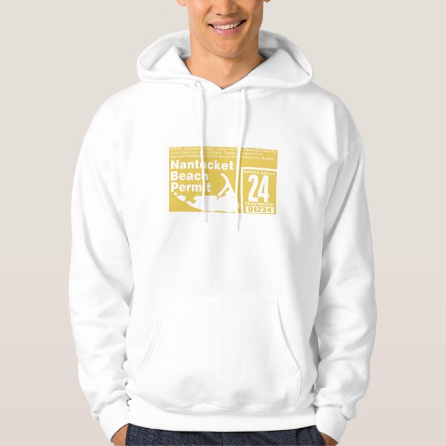 Sudadera Nantucket Beach Permit 2024 (Anverso)