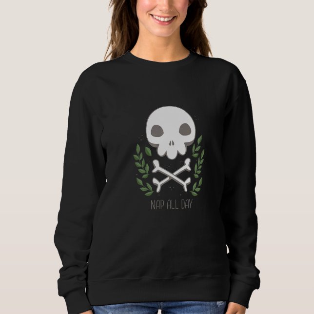 Sudadera Nap All Day Skull (Anverso)