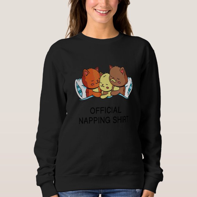 Sudadera Nap oficial de la cama para familias gatos (Anverso)