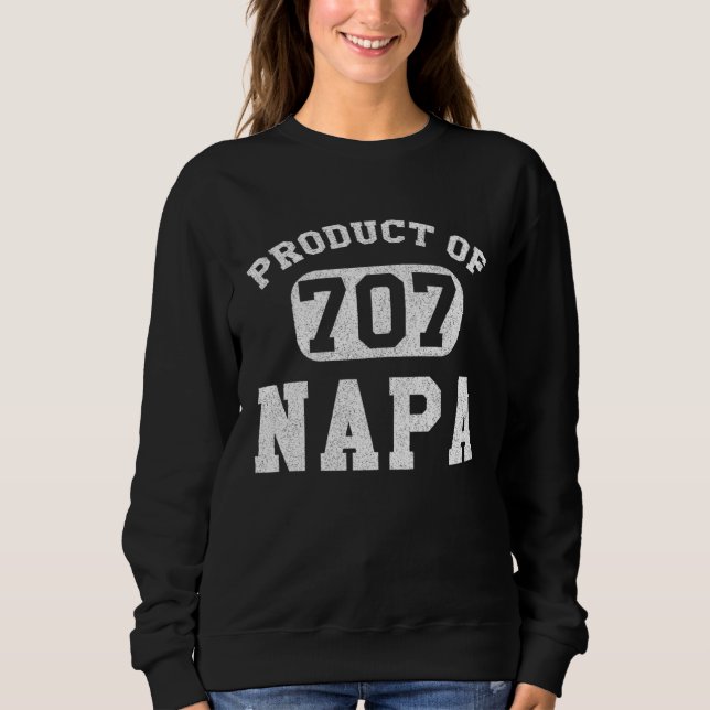 Sudadera Napa California Antiguo Código de Área Retro (Anverso)