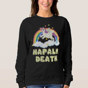 Sudadera Napalm Death Rainbow Unicorn Pink