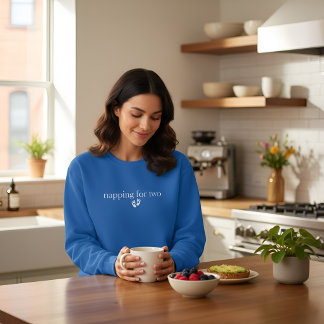 Sudadera Napping for Two , Cute Pregnancy Reveal 