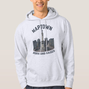 Sudadera Naptown Nacido y criado, círculo de monumentos
