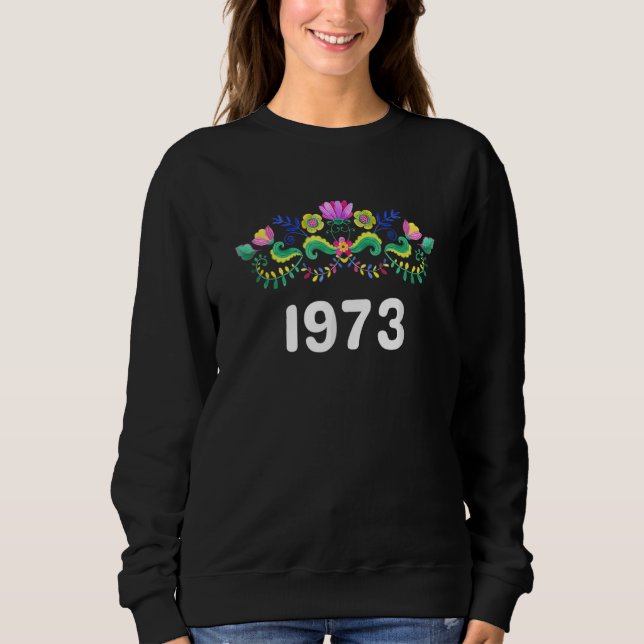 Sudadera Naranja amarillo rosa de las flores Pro Choice 197 (Anverso)
