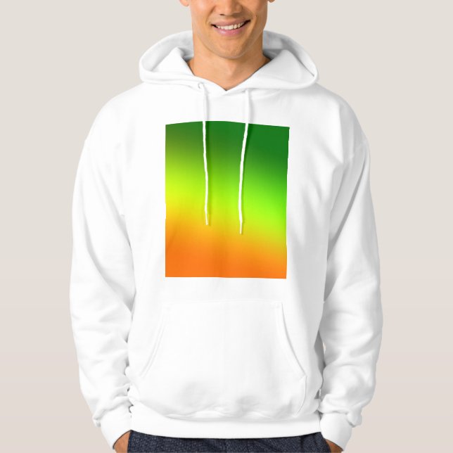 Sudadera Naranja amarillo verde simple mínimo.personalizado (Anverso)