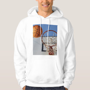 Sudadera Naranja De Baloncesto A Punto De Puntuar Puntos,