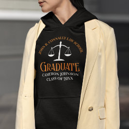 Sudadera Naranja de graduación de la Facultad de Derecho pe