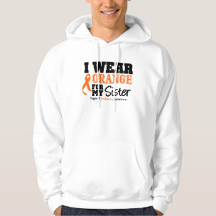 Sudadera Naranja del desgaste de la leucemia I para mi