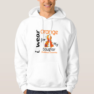 Sudadera Naranja del desgaste de la leucemia I para mi hija