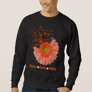 Sudadera Naranja del Día de la Unidad Daisy Paz Amor Unidad