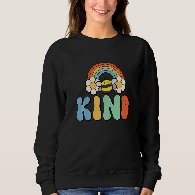 Sudadera Naranja del Día de la Unidad Niños Bee Kind Anti B (Anverso)