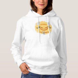 Sudadera Naranja E Ilustración Negra Feliz Halloween