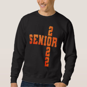Sudadera Naranja gráfico Gra de la Escuela Secundaria Super