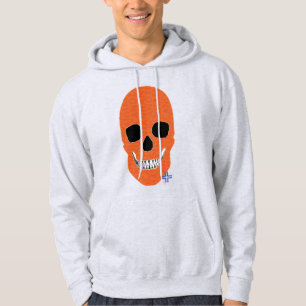 Sudadera Naranja HANDSKULL Camisas suaves B2