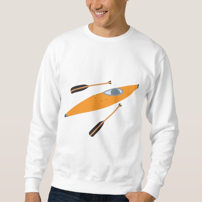 Sudadera Naranja Kayak con Oars (Anverso)