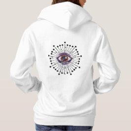Sudadera Naranja Protección de ojos malvados Hoodie sobredi