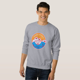 Sudadera Naranja rosa azul gráfico neón atrevido