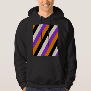 Sudadera Naranja Violeta Negro Raya Halloween