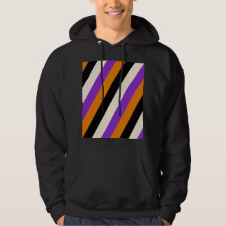 Sudadera Naranja Violeta Negro Raya Halloween