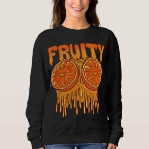 Sudadera Naranjas de la fruta para un amante de los Naranja