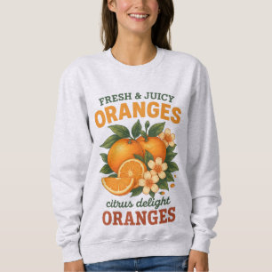 Sudadera Naranjas Vintage - Des de luz de cítricos frescos 