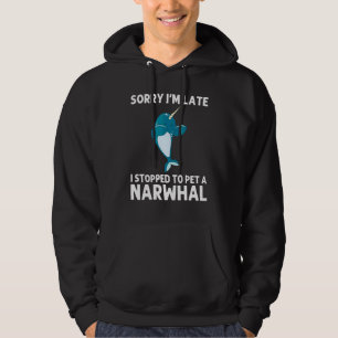 Sudadera Narval Para Hombres Mujeres Narval Mar Pez Unicorn