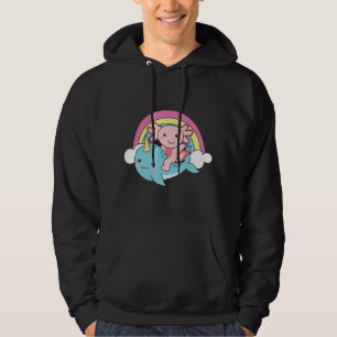 Sudadera Narwhal Cute Axolotl Ocean Unicorn Kawaii Narwhals