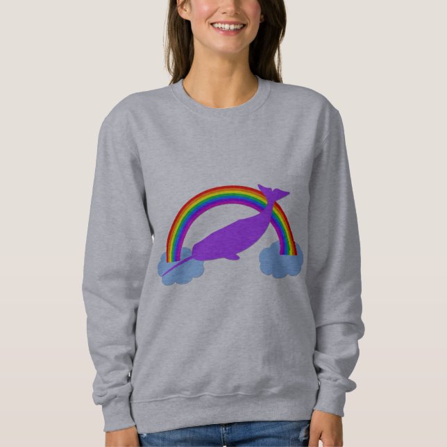 Sudadera Narwhal mágico (Anverso)