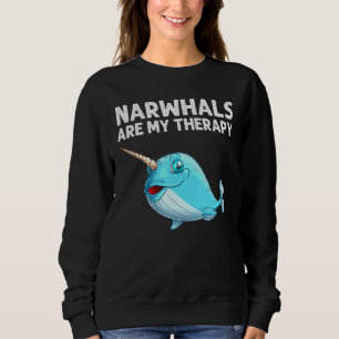 Sudadera Narwhal Para Hombres Mujeres Mar Océano De Ballena