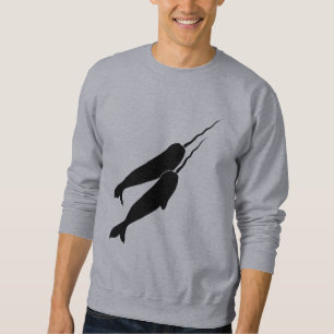 Sudadera Narwhals lindo que nada junto la silueta negra