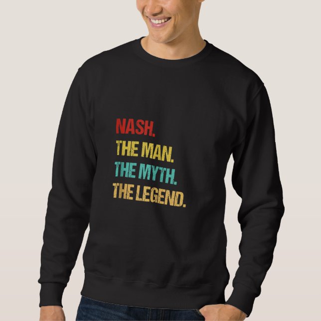 Sudadera Nash El Hombre El Mito La Leyenda (Anverso)