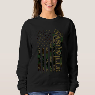Sudadera Nashville EE.UU.: Camo con bandera de EE.UU.