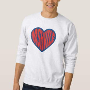 Sudadera Nashville Groovy Heart Design - Retro Psicodélico