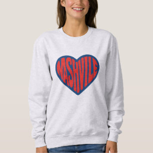 Sudadera Nashville Groovy Heart Design - Retro Psicodélico