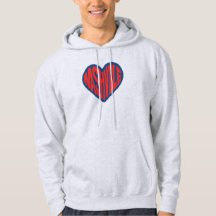 Sudadera Nashville Groovy Heart Design - Retro Psicodélico