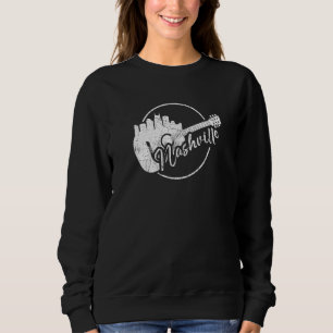 Sudadera Nashville Skyline Tennessee Country Music Guitar P
