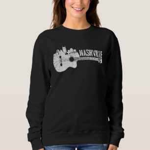 Sudadera Nashville Skyline Tennessee Country Music Guitar P