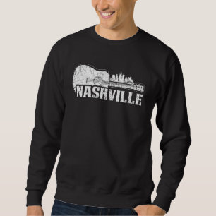 Sudadera Nashville Skyline Tennessee Country Music Guitar P