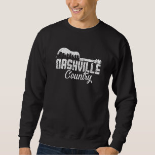 Sudadera Nashville Skyline Tennessee Country Music Guitar P