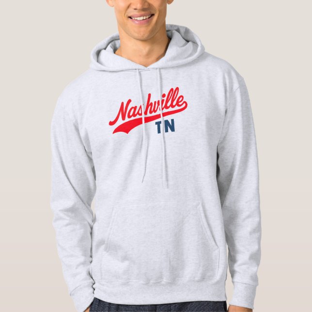 Sudadera Nashville TN Swoosh Script Design - Retro (Anverso)