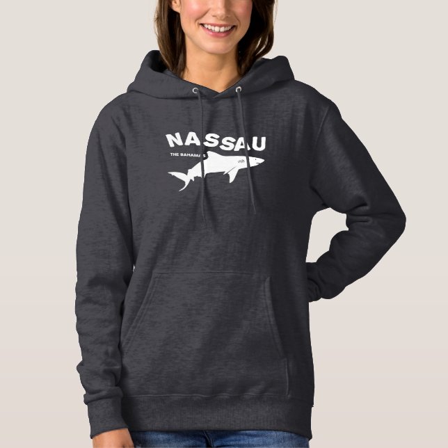 Sudadera Nassau - Las Bahamas: Camiseta de buceo de tiburon (Anverso)