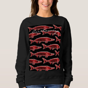 Sudadera natación de esturión rojo